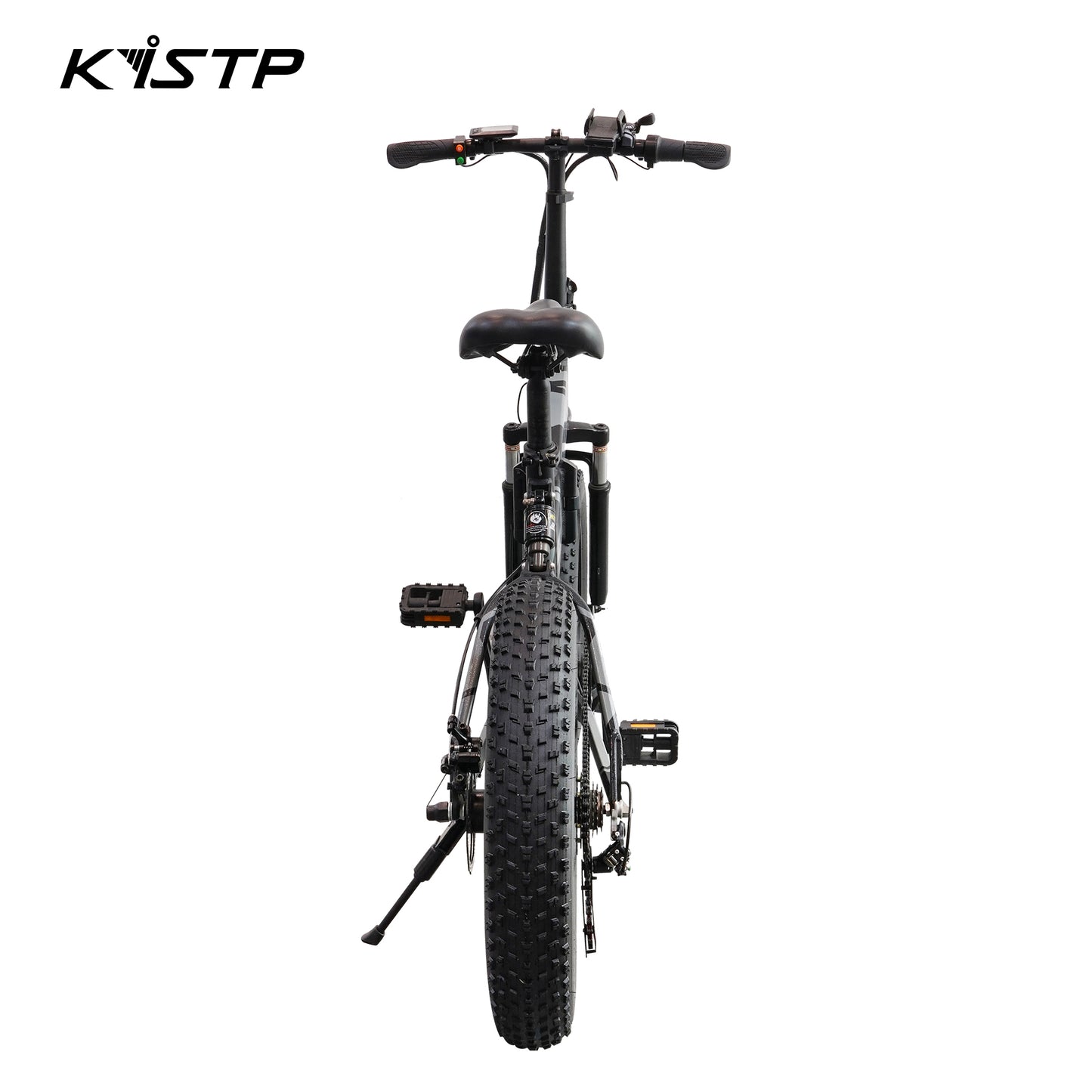 KISTP Lithium battery assists electric foldable off-road bike 16 inch pneumatic tires