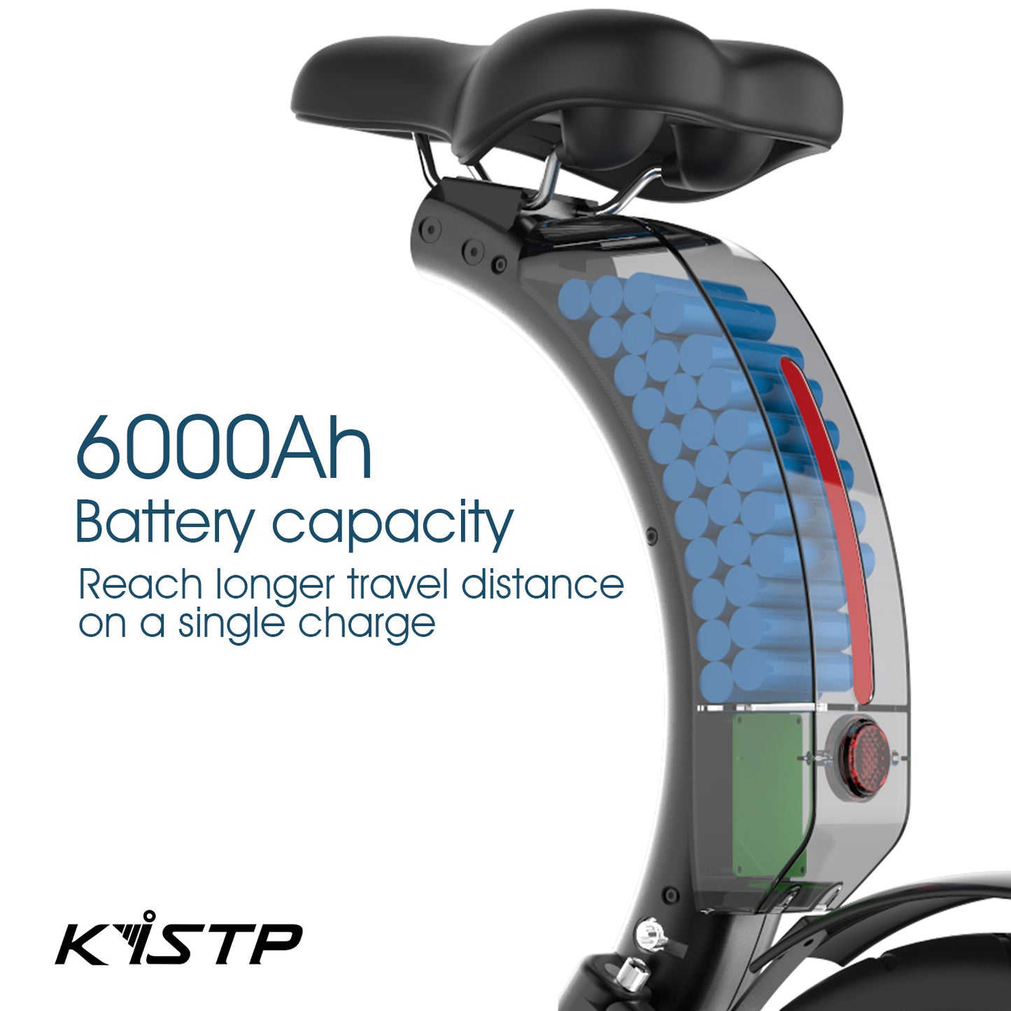 KiSTP foldable Electric Bike Powerful eBike For Adults And Kids - KiSTP C2