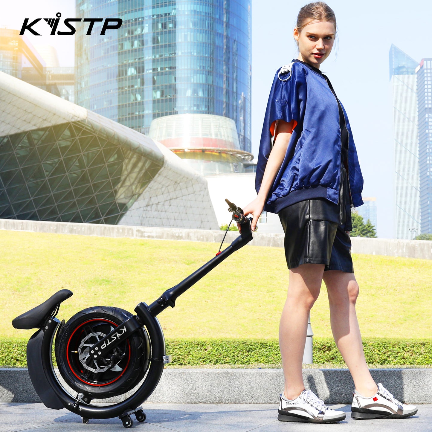 KiSTP foldable Electric Bike Powerful eBike For Adults And Kids - KiSTP C2